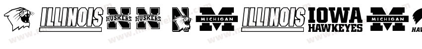 NCAA Michigan字体转换